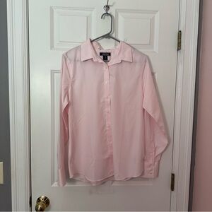 Lands' End Soft Pink Collared Shirt